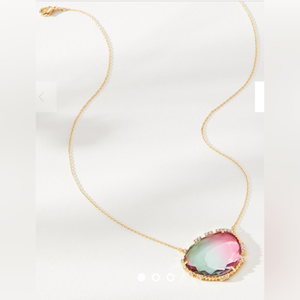 NWT! ANTHROPOLOGIE X ZEYZEY JEWELRY NECKLACE! 24K GOLD PLATED! STUNNING! - Picture 6 of 7
